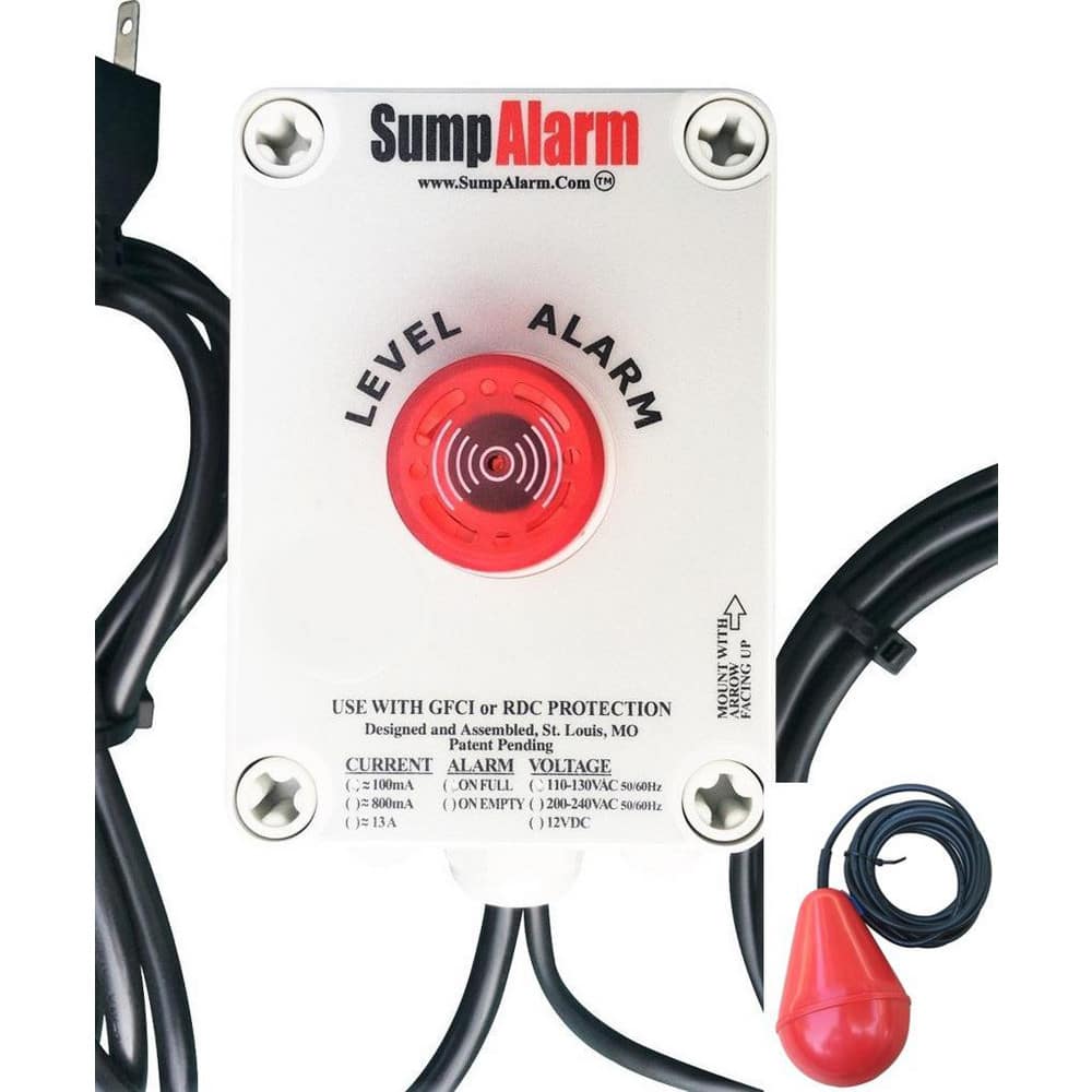 High-Water Alarms, Voltage: 100-120 VAC, Maximum Operating Temperature C: 60.000, Material: Polycarbonate, Alarm Level: White Power Indicator Light MPN:SA-120V-1L-20SB