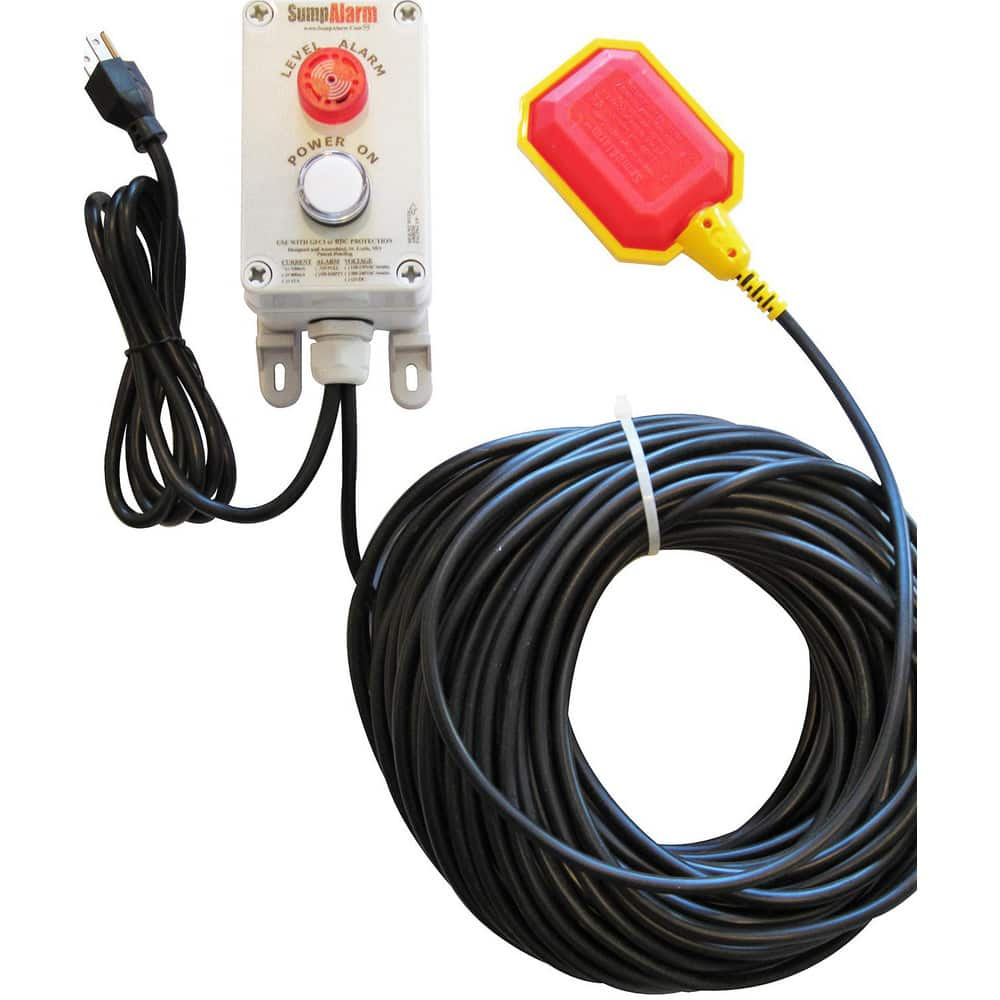 High-Water Alarms, Voltage: 100-120 VAC, Maximum Operating Temperature C: 60.000, Material: Polycarbonate, Alarm Level: White Power Indicator Light MPN:SA-120V-2L-100