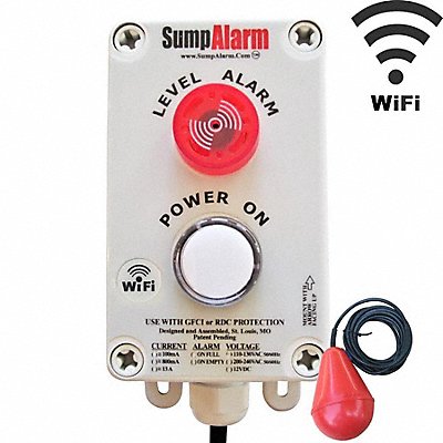 Outdoor High Water Alarm MPN:SA-120V-2L-16SB-WIFI