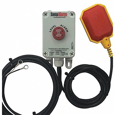 High Water Alarm with 10 ft Power Cord MPN:SA-12VDC-1L-10