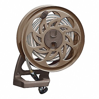 Garden Hose Reel Wall Mount 15 in Resin MPN:STA125B