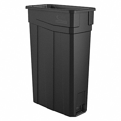 Slim Trash Can Plastic 23 gal Black MPN:TCN2030BK