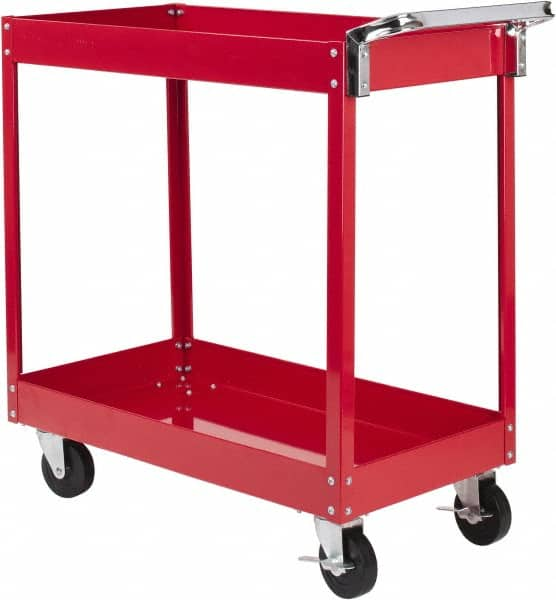 Service Utility Cart: Steel, Red MPN:8003SC