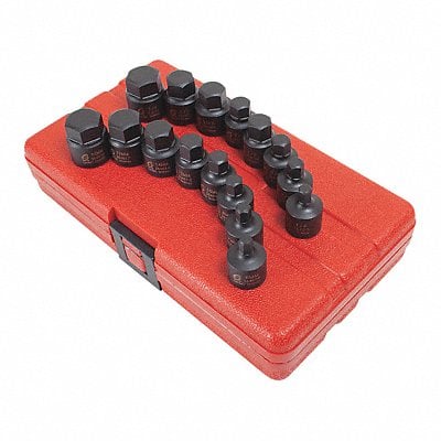 Stubby Impact Hex Set 16 pcs. 3/8 MPN:3646