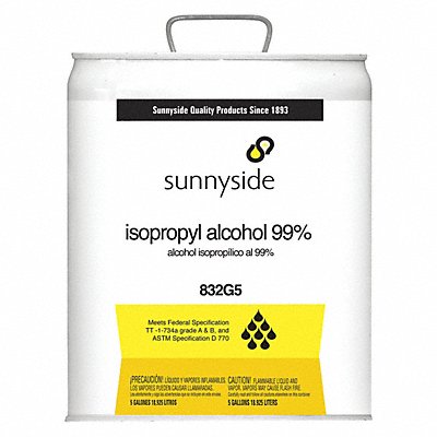 Isopropyl Alcohol 5 gal MPN:832G5