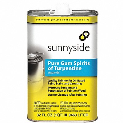 Pure Gum Turpentine 1 qt. PK6 MPN:87032S