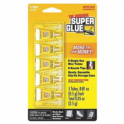 Instant Adhesive 0.01 fl oz Tube PK5 MPN:15175-12