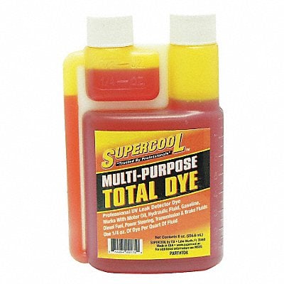 UV Fluid Leak Detection Dye 8 Oz MPN:TD8