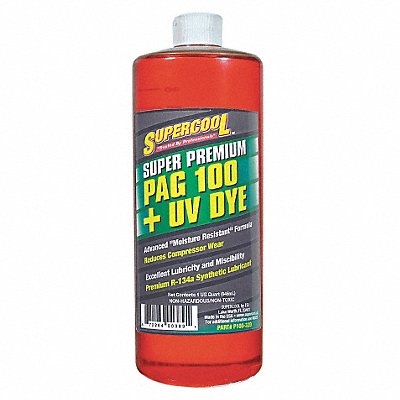 A/C Comp Lube UV Dye 32 Oz Flsh Pnt 450F MPN:P100-32D