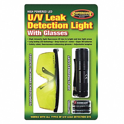 LED U/V Leak Detection Light 7 in Steel MPN:27408