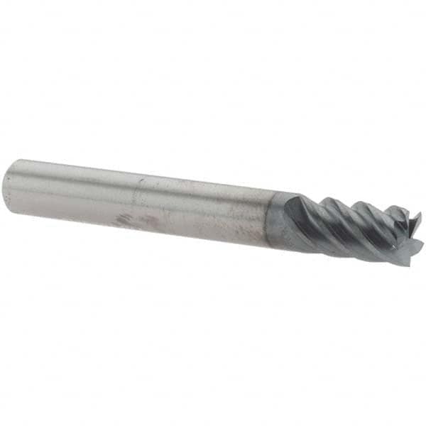 Square End Mill: 1/4'' Dia, 1/2'' LOC, 1/4'' Shank Dia, 2'' OAL, 5 Flutes, Solid Carbide MPN:SM5F250S