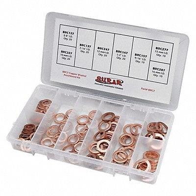 Brake Line Washer Assortment Kit Copper MPN:BRC7