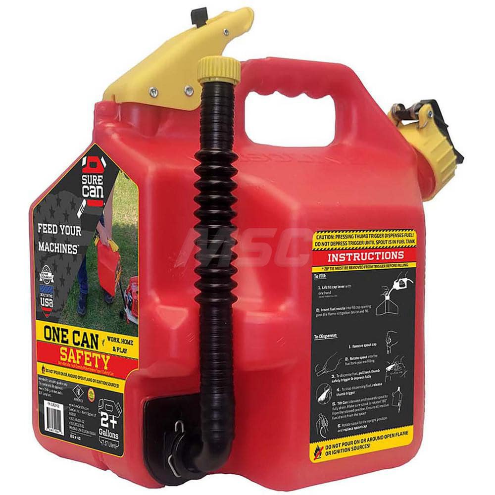 Safety Can: 2.2 gal, Polyethylene MPN:SUR2SFG2