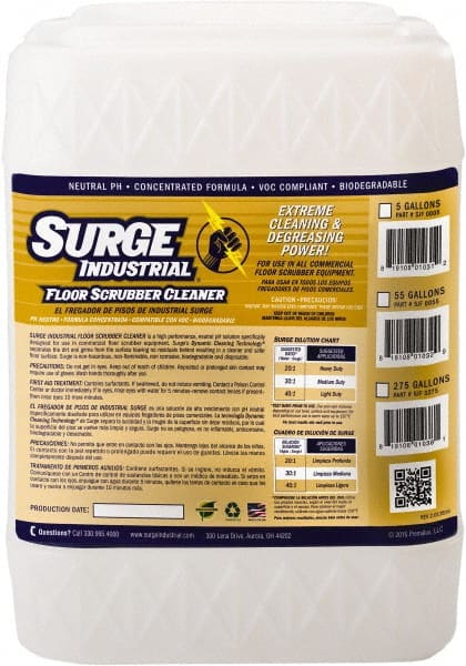 Floor Cleaner: 5 gal MPN:SJF 0005