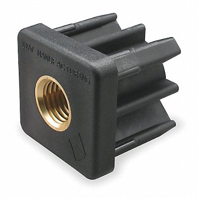 Square Tube End 3/8-16 Thread MPN:TE1-2A