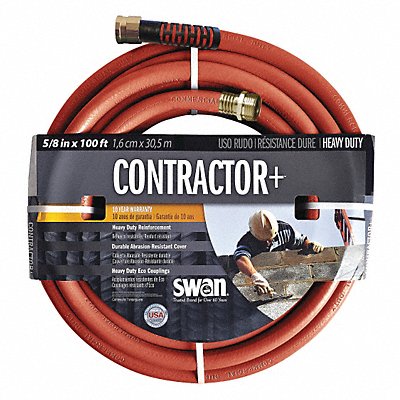 Water Hose Cold Water Red PVC 100 ft. MPN:CSNCG58100