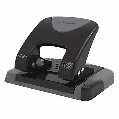 Two-Hole Paper Punch 20 Sheets Blck/Gray MPN:A7074135