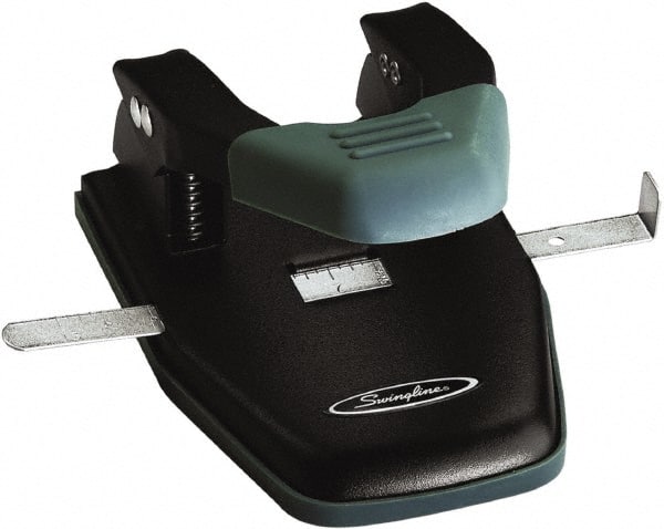 28-Sheet Comfort Handle Steel Two-Hole Punch, 1/4