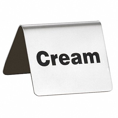 Cream Buffet Sign SS Silver MPN:B6