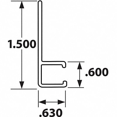 Strip Brush Holder Overall Length 72 In MPN:AH100872CF