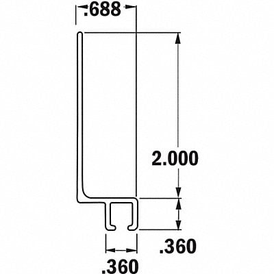 Strip Brush Holder Sz 2 In 60 In L PK10 MPN:AH400860CF