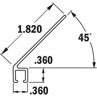 Strip Brush Holder Overall Length 36 In MPN:AH401236CF