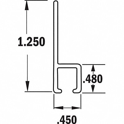 Strip Brush Holder Overall Length 72 In MPN:AH702872CF