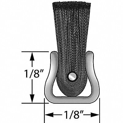 Strip Brush 1/8 W 12 In L Trim 3/4 PK10 MPN:MB250012