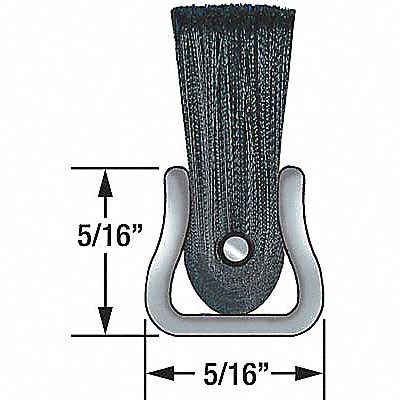 Strip Brush 5/16W 12 In L Trim 3 In PK10 MPN:MB701012