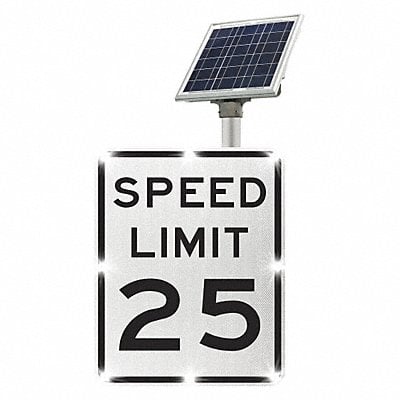 LED Traffic Sign Speed Limit 25 30 x24 MPN:2180-00285-25