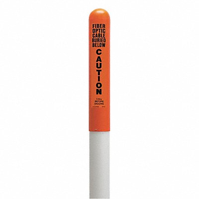 Utility Dome Marker 66inH Orange/Blk/Wht MPN:113779A