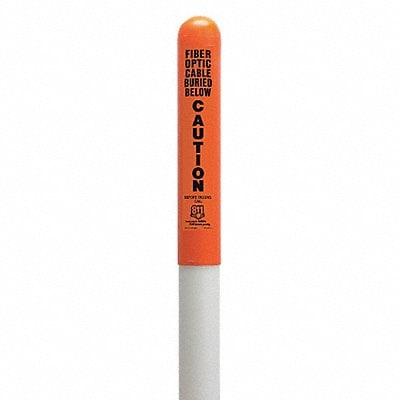 Utility Dome Marker 66inH Orange/Blk/Wht MPN:113779C