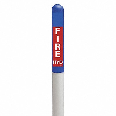 Utility Dome Marker 72in.H Blue/Wht/Red MPN:113784E