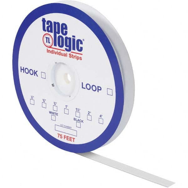 Hook & Loop, Shape: Strip , Tape Width: 2.00in , Color: White , Roll Length (Feet): 75.00  MPN:HLT124