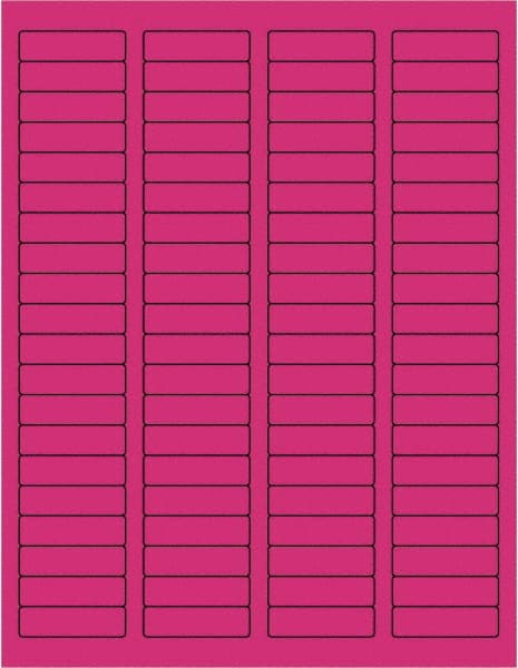 Label Maker Label: Fluorescent Pink, Paper, 1-3/4