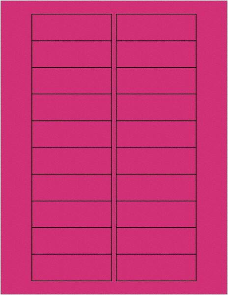 Label Maker Label: Fluorescent Pink, Paper, 3