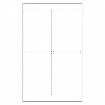 Laser Label Rectangle 4x6 PK400 MPN:LL130