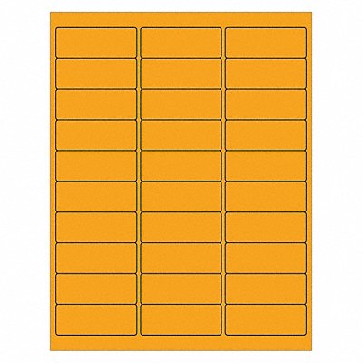 Laser Label Rectangle 2 5/8x1 PK3000 MPN:LL173OR