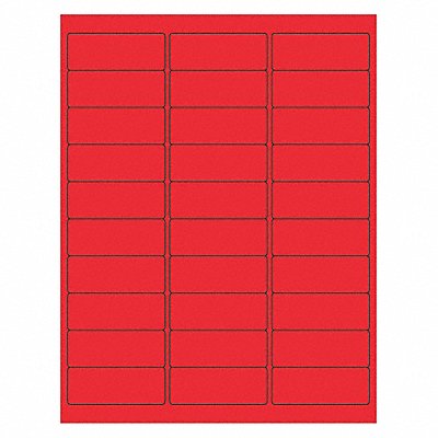 Laser Label Rectangle 2 5/8x1 PK3000 MPN:LL173RD