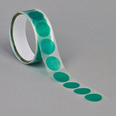 Film Tape 1 in dia Green 3.3 mil PK100 MPN:15C641