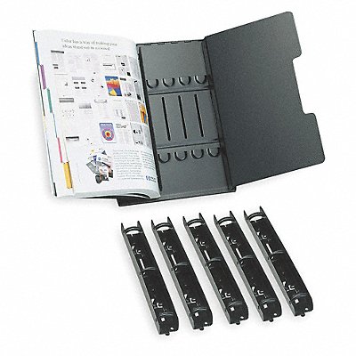 Catalog Rack Starter Set 12 In H Black MPN:50410