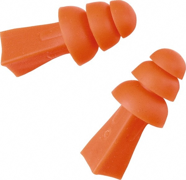 Earplugs: 27 dB, Rubber, Flanged, No Roll, Uncorded MPN:100-09009