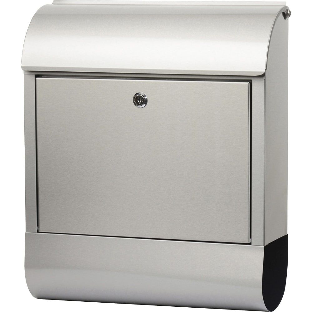 Tatco Indoor/Outdoor Stainless Steel Mailbox - Stainless Steel - Silver - For Indoor, Outdoor, Mail, Magazine, Newspaper - 1 Each MPN:51420