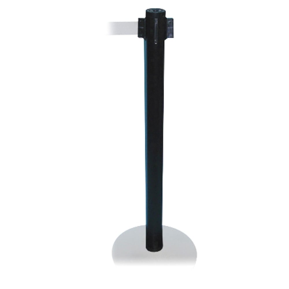 Tatco Adjusta-Tape Black Crowd Control Stanchions, 40inH, Black, Box Of 2 MPN:11611