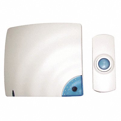 Wireless Doorbell 1-3/8Wx3/4Dx3-1/2H MPN:57910