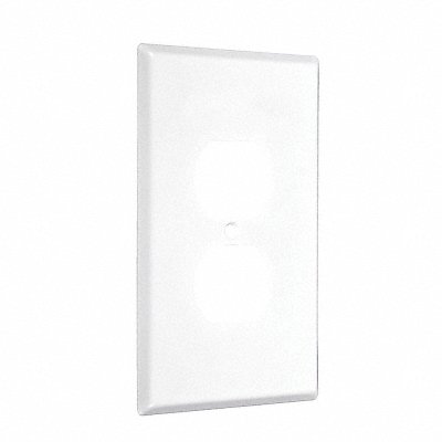 Jumbo Wallplate Duplex 1-Gang Wt Smooth MPN:WJW-D