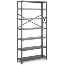 Tri-Boro T-Bolt 6 Shelf 20 Ga Open Steel Shelving Unit Add On 36