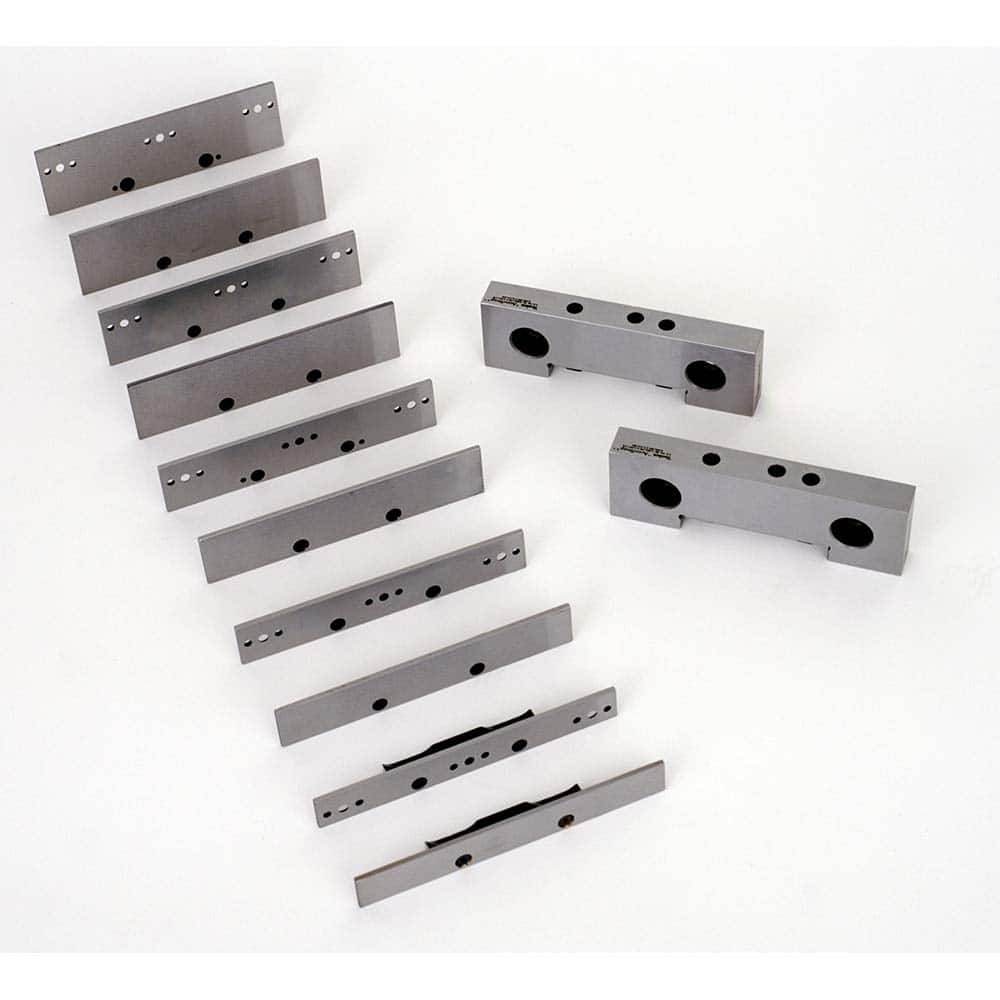 Vise Jaw Sets, Jaw Width (mm): 101.6 , Jaw Width (Inch): 4 , Set Type: Component Kit , Material: Steel , Vise Compatibility: 4