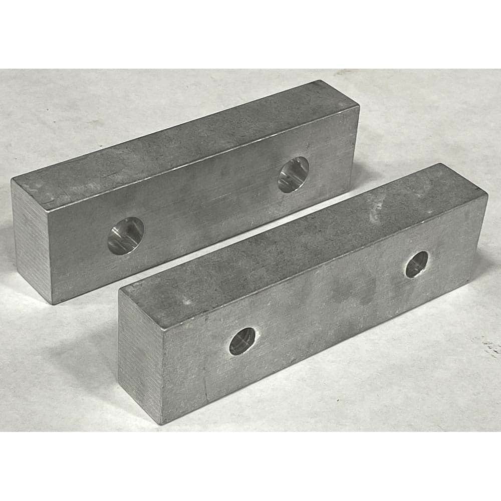 Vise Jaw Sets, Jaw Width (mm): 101.6 , Jaw Width (Inch): 4 , Set Type: Component Kit , Material: Aluminum , Vise Compatibility: 4