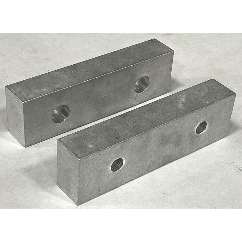 Vise Jaw Sets, Jaw Width (mm): 152.4 , Jaw Width (Inch): 6 , Set Type: Component Kit , Material: Aluminum , Vise Compatibility: 6